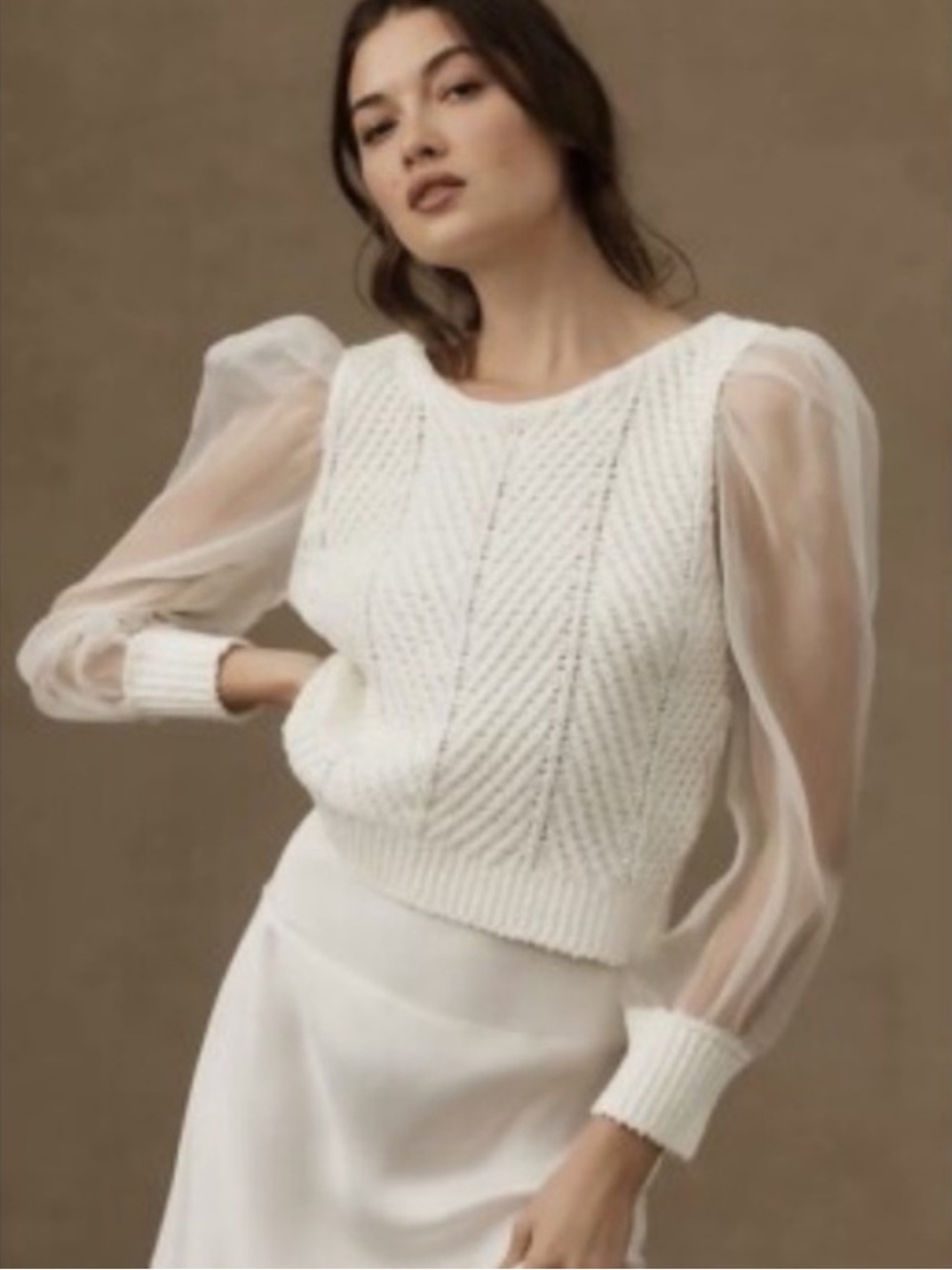 Maeve by anthropology cable knit sweater